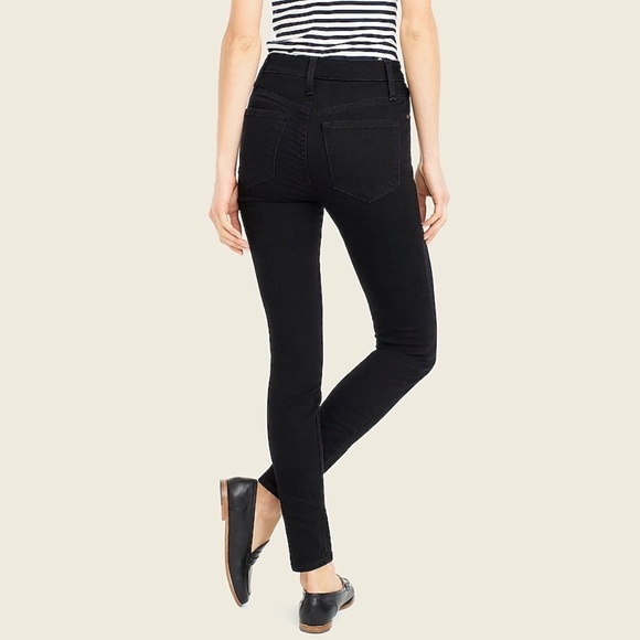 J. Crew Petite Curvy Toothpick jeans in True Black, 30P - Picture 2 of 4